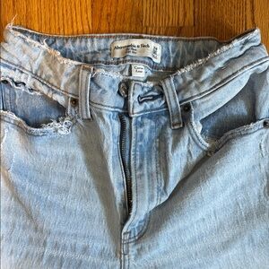 Abercrombie & Fitch Light Blue Distressed Jeans